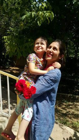 Nazanin Zaghari-Ratcliffe and her daughter Gabriella.