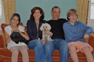 The author (second from left) and her family.