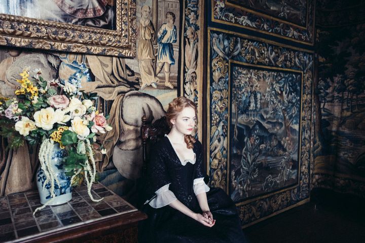 Emma Stone in "The Favourite."