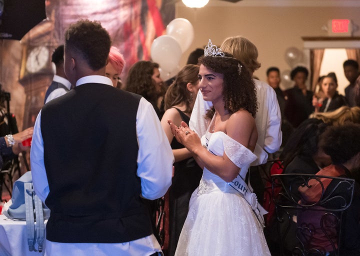 Dylan Ligier attends the homecoming dance at their school on Nov. 16.