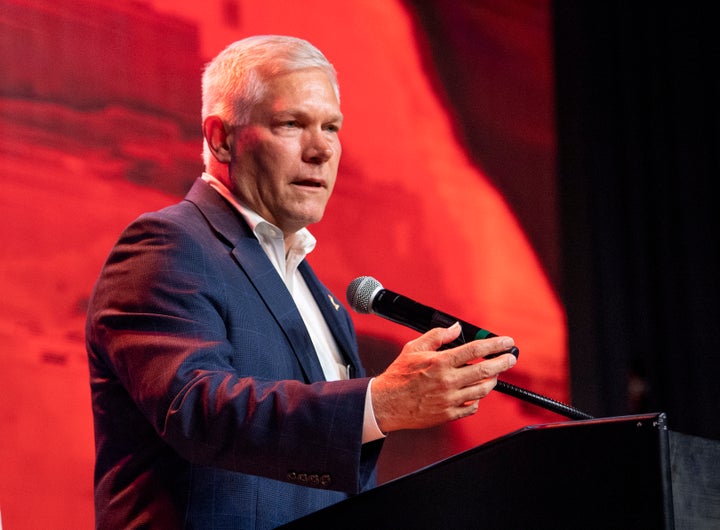 Rep. Pete Sessions (R-Texas) gives his concession speech, Nov. 6 in Dallas. He claimed in February that drug testing “b