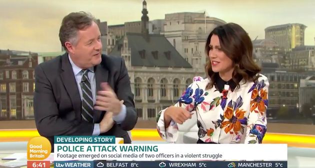 Piers Morgan and Susanna Reid