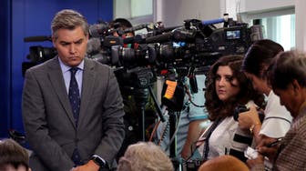 CNN White House correspondent Jim Acosta attends a press briefing at the White House in Washington, D.C., U.S., August 2, 2018. REUTERS/Carlos Barria