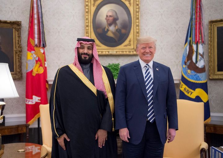 President Donald Trump said Tuesday that "it could very well be" that Saudi Crown Prince Mohammed bin Salman (left) had knowledge of journalist Jamal Khashoggi's murder.