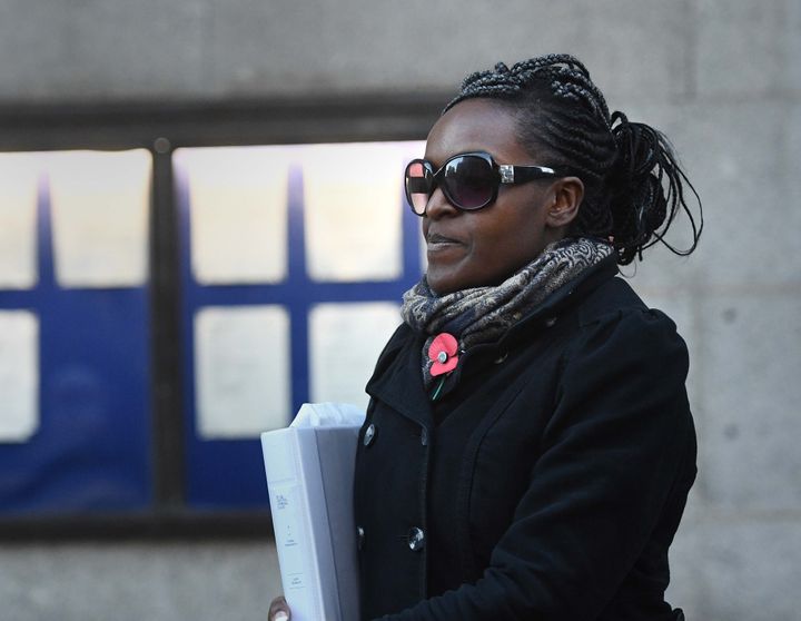 Fiona Onasanya outside the Old Bailey last week 