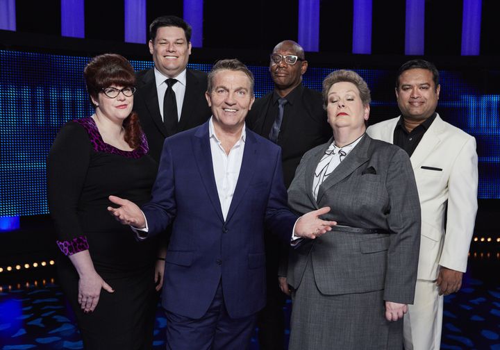 Anne and Mark with the rest of the team from 'The Chase'