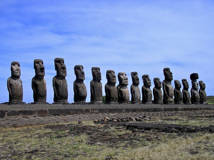 The ancient moai are one of the most iconic sculptures in the world.