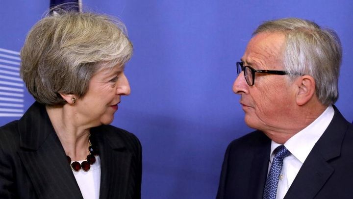 Theresa May meets European Commission president Jean-Claude Juncker in Belgium.