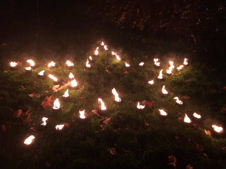 One of the many stars in the fire garden.