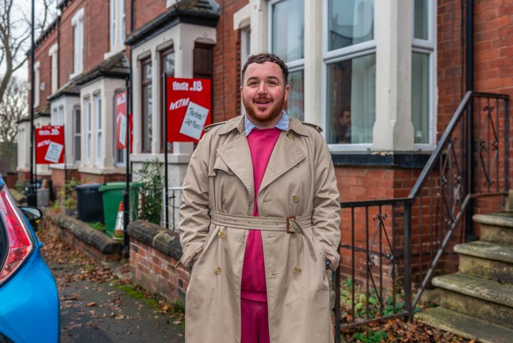 Scottee on St Peter's Mount in Bramley, Leeds.