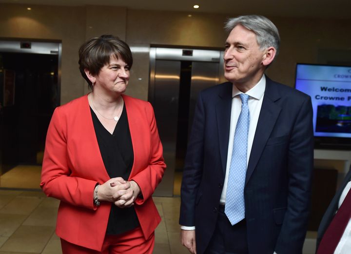 Hammond met with Foster at the DUP conference on Friday