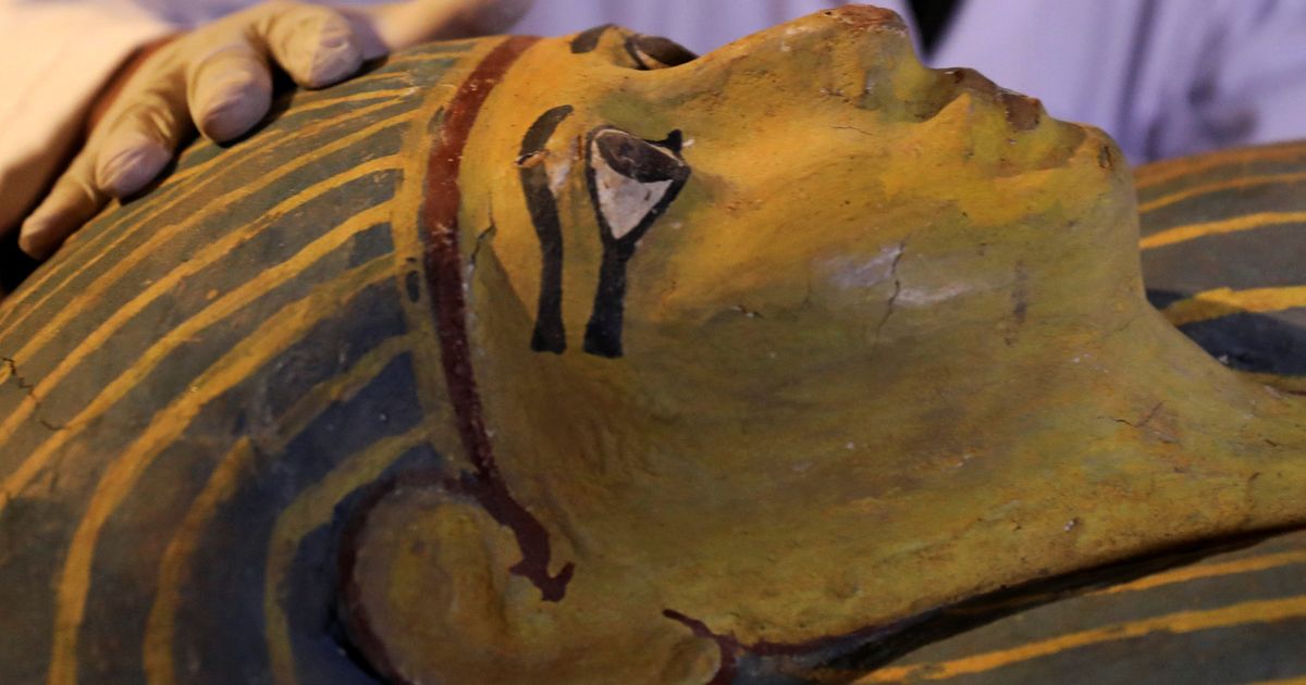 Egypt Unveils Previously Unopened Ancient Female Sarcophagus Huffpost