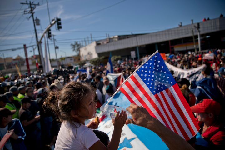 Migrants in the caravan at the U.S.-Mexico border in Tijuana were met with violence on Sunday.