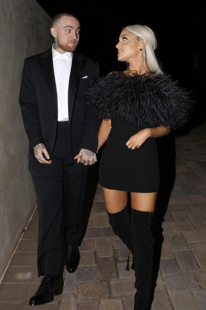 Mac Miller and Ariana Grande pictured together shortly before their break-up