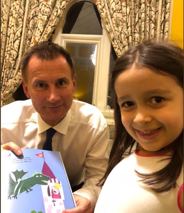 Jeremy Hunt meeting Nazanin Zaghari-Ratcliffe's four-year-old daughter Gabriella