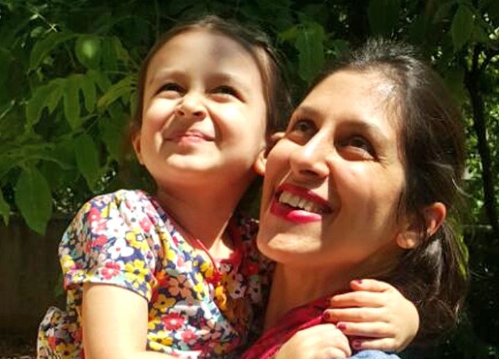 Jailed Briton Nazanin Zaghari-Ratcliffe with daughter Gabriella