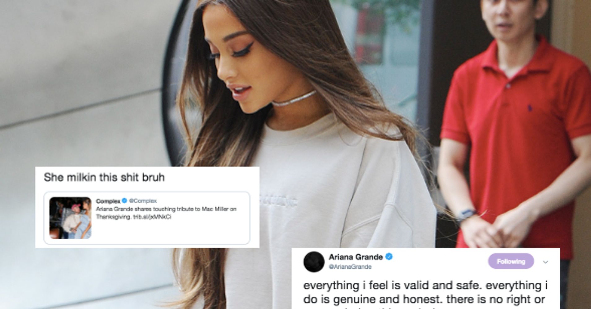 Ariana Grande Goes Sweet When Sour Troll Accuses Her Of Milkin Mac Millers Death Huffpost 5793