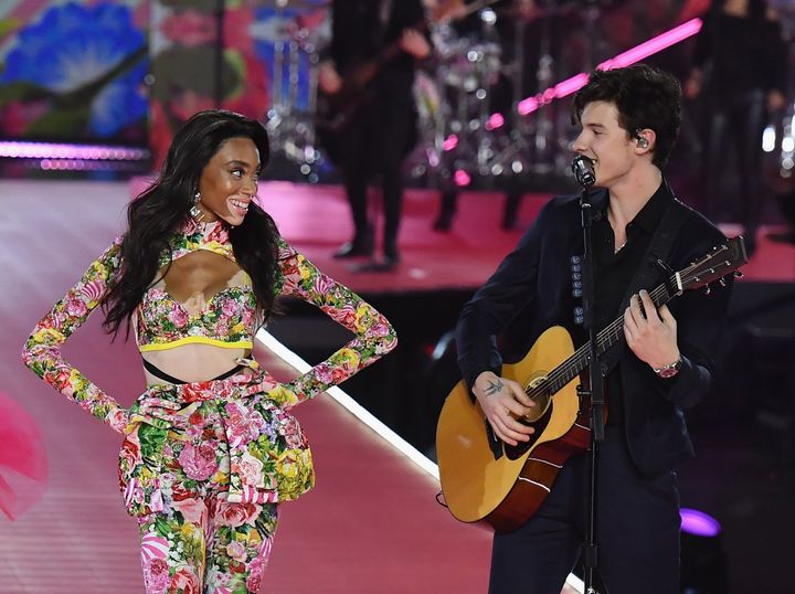 Mendes performs at the 2018 Victoria's Secret Fashion Show in New York City.