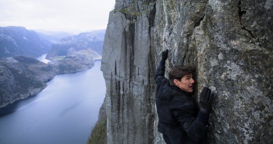 The derring-do of Scientology’s patron saint should have grown stale now that “Mission: Impossible” has seen six spotty installments. Somehow, the opposite happened. In a dazzling long take, Tom Cruise (or Ethan Hunt, rather) parachutes from an aircraft 25,000 feet in the air, the camera plummeting alongside him — and that's just the beginning. Christopher McQuarrie stares other blockbuster directors in the face, daring them to conjure half the integrity he does when staging action sequences. In today’s CGI malaise, rarely is big-screen frenzy this crisp. And rarely does it include Angela Bassett making nuclear commands sound like Shakespearean verse. If there's such a thing as Hollywood tentpole nirvana, it looks like