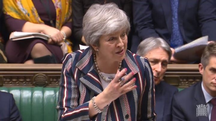 Theresa May in the Commons