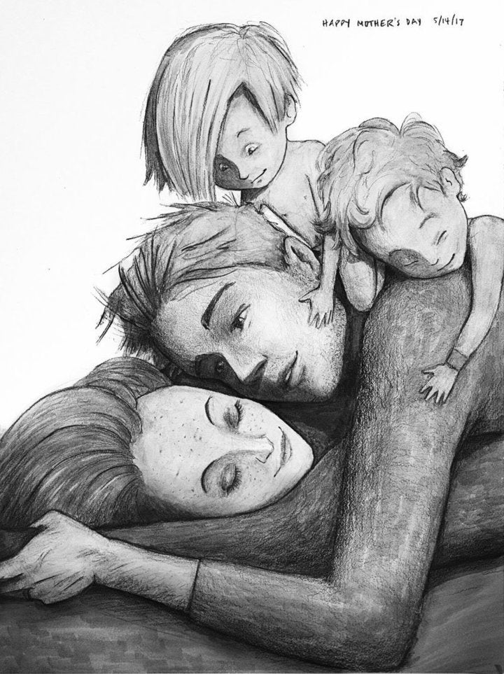 아내를 위한 Happy Mother's Day 카드