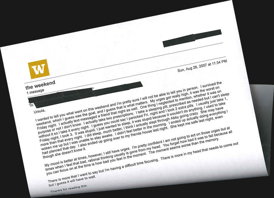 Die ganze Email von Amanda