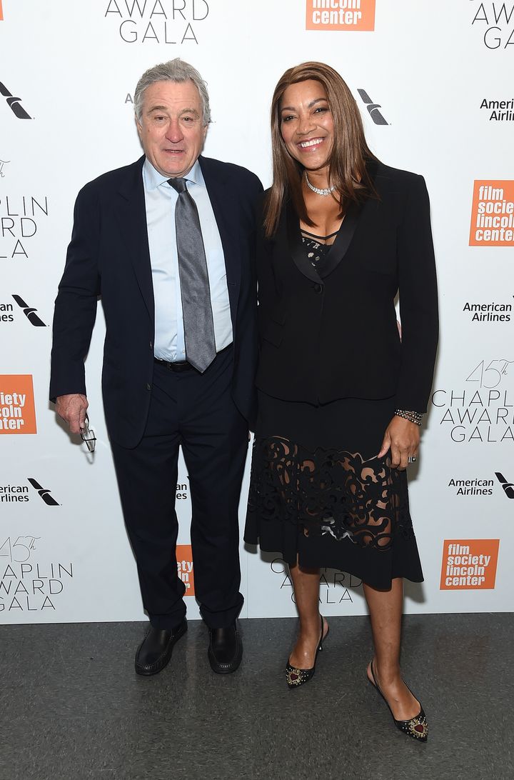 Robert De Niro and Grace Hightower at the Chaplin Award Gala in New York City on April 30. This month multiple outlets reported that the two have gone their separate ways.