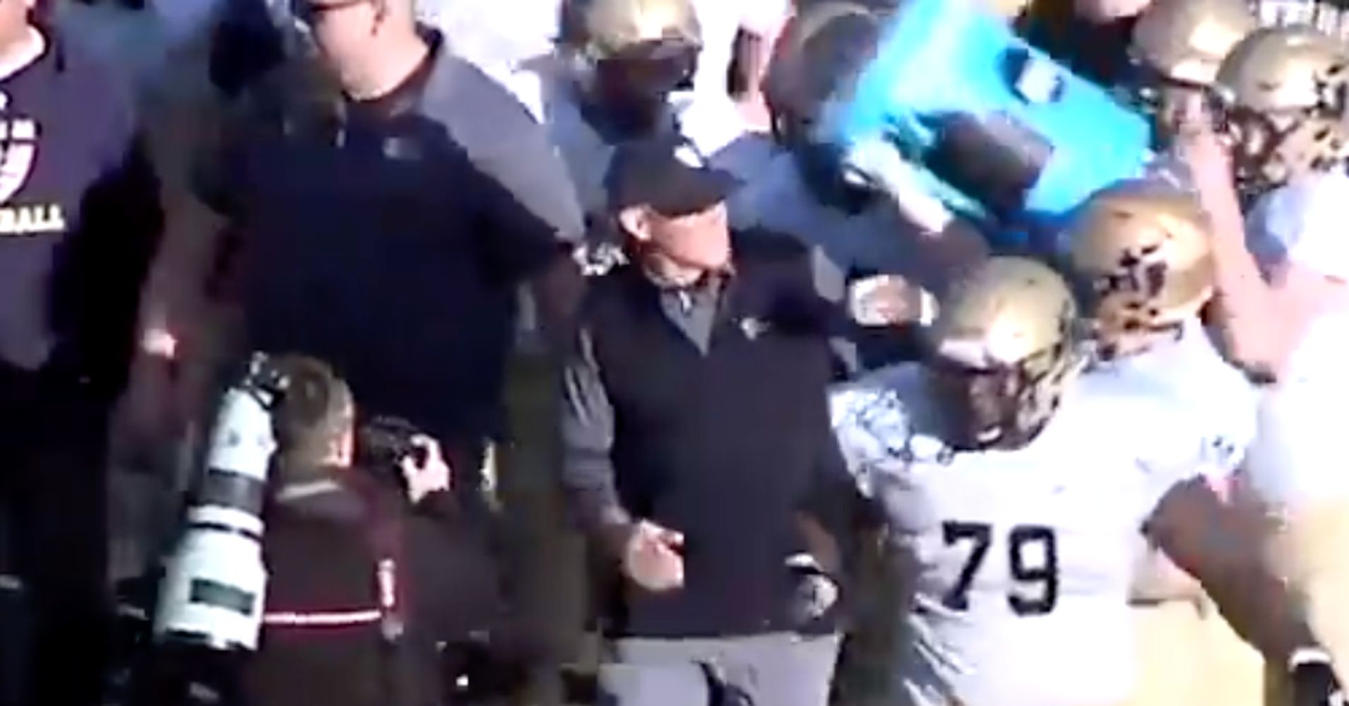 Winning High School Football Coach Loses It After Ice Bucket Shower