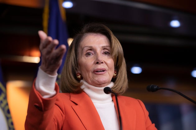 House Minority Leader Nancy Pelosi (D-Calif.) addresses reporters on Nov. 15, 2018. In exchange for CPC...