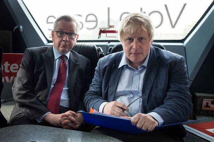 Michael Gove and Boris Johnson during the 2016 referendum