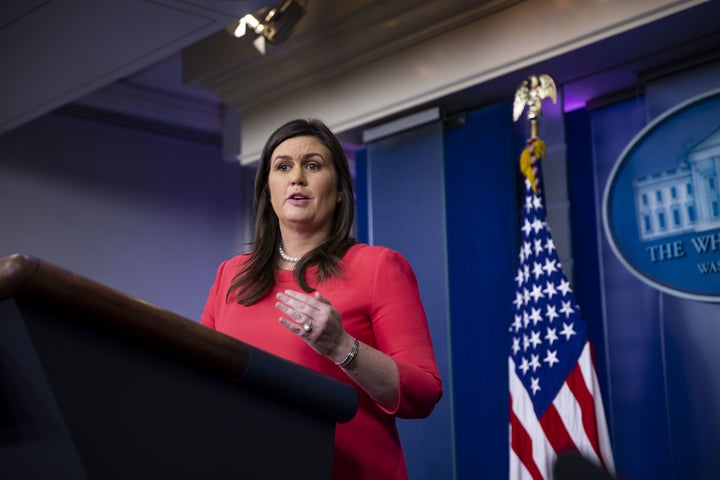 White House press secretary Sarah Huckabee Sanders said Tuesday that the recent National Climate Assessment was