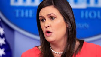 White House press secretary Sarah Huckabee Sanders talks to reporters during the daily press briefing in the Brady press briefing room at the White House in Washington, Tuesday, Nov. 27, 2018. (AP Photo/Manuel Balce Ceneta)