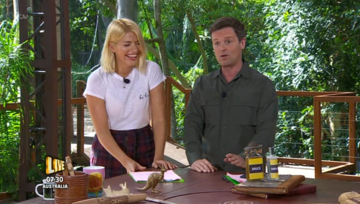 Holly and Dec presenting I'm A Celebrity... Get Me Out Of Here! back in 2018