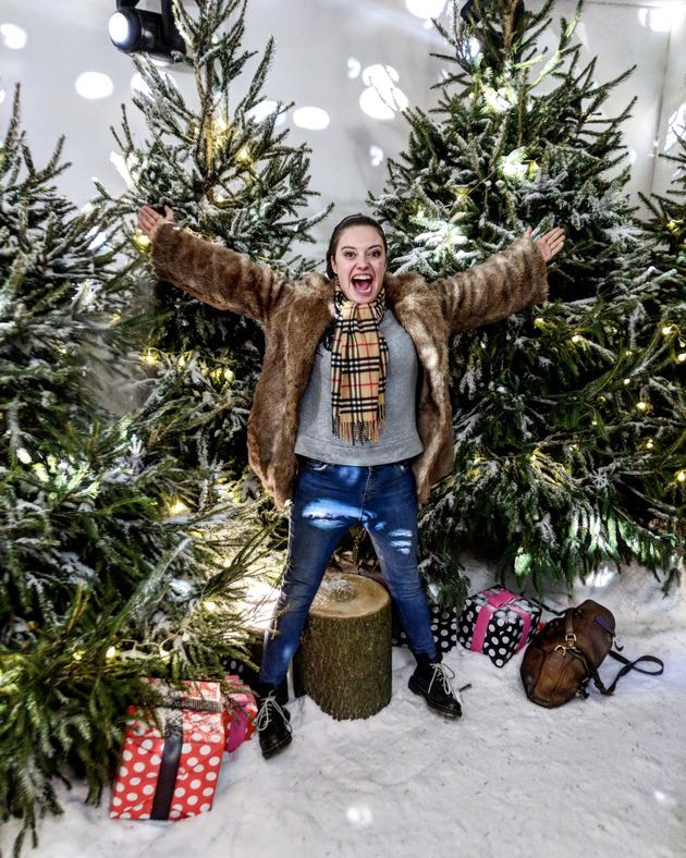 Jack in Christmas tree heaven.