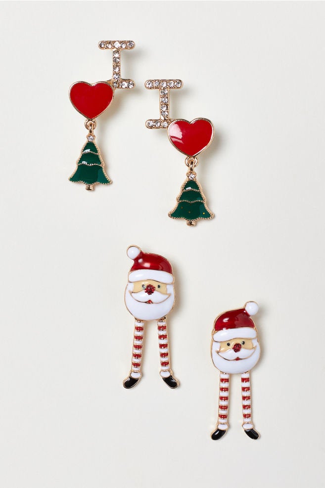 Christmas on sale earrings h&m