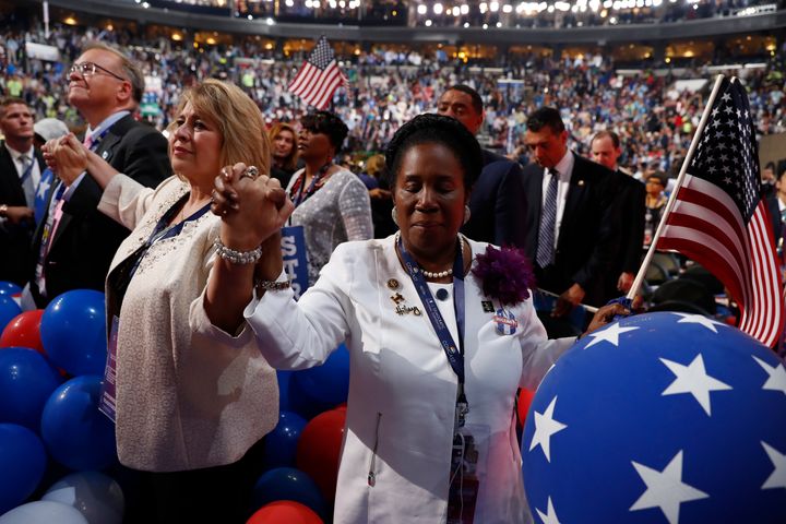 A benediction during the final day of the 2016 Democratic National Convention in Philadelphia.