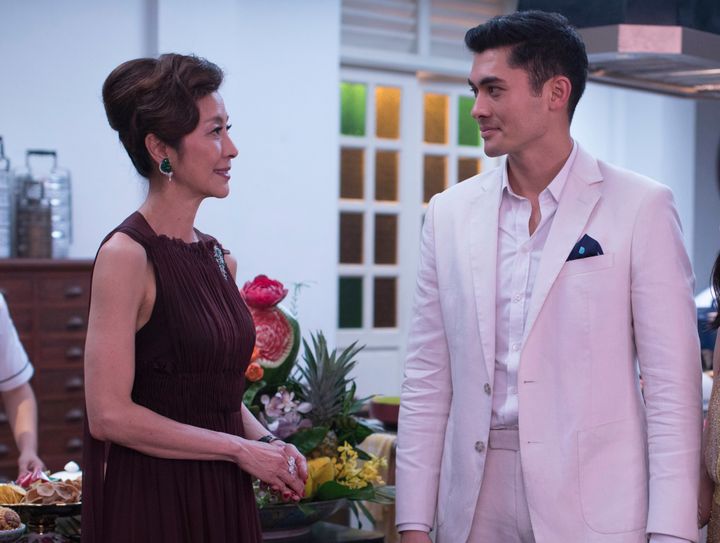 Michelle Yeoh and Henry Golding in "Crazy Rich Asians."