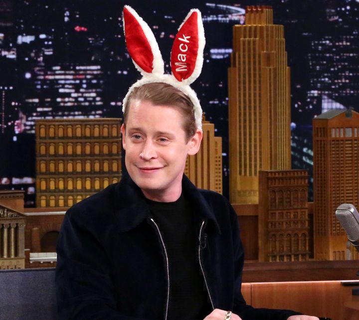 Macaulay Culkin during an interview with Jimmy Fallon on Nov. 28. 