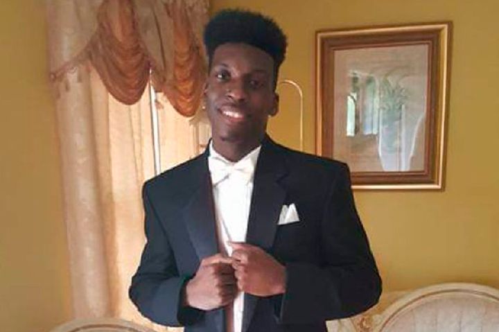 Emantic Fitzgerald Bradford, Jr., 21, seen in his senior year of high school, was fatally shot by police responding to reports of a shooting. 