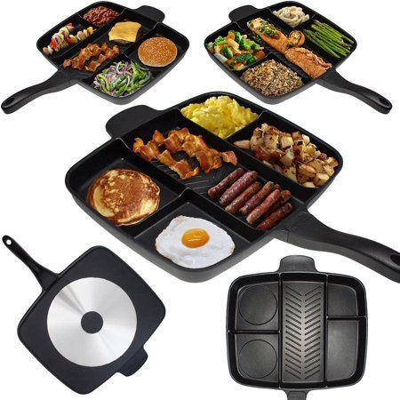 This skillet with dividers to cook different food.