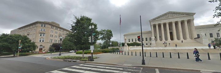 The United Methodist Building (left) is steps away from the Supreme Court.