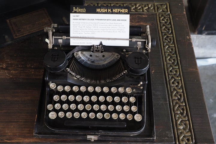 Hugh Hefner's typewriter.