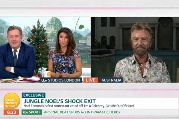 Noel Edmonds appeared on 'Good Morning Britain'