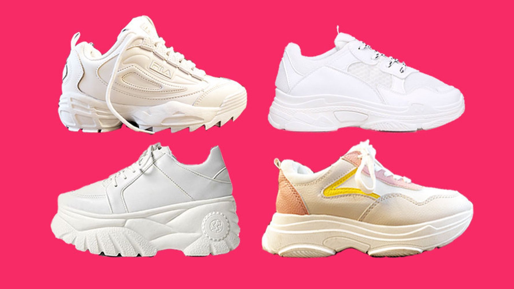 Lyn Kælder pad Fila Disruptor White Chunky Trainers Vs Primark And Other Cheaper  Alternatives | HuffPost UK Life