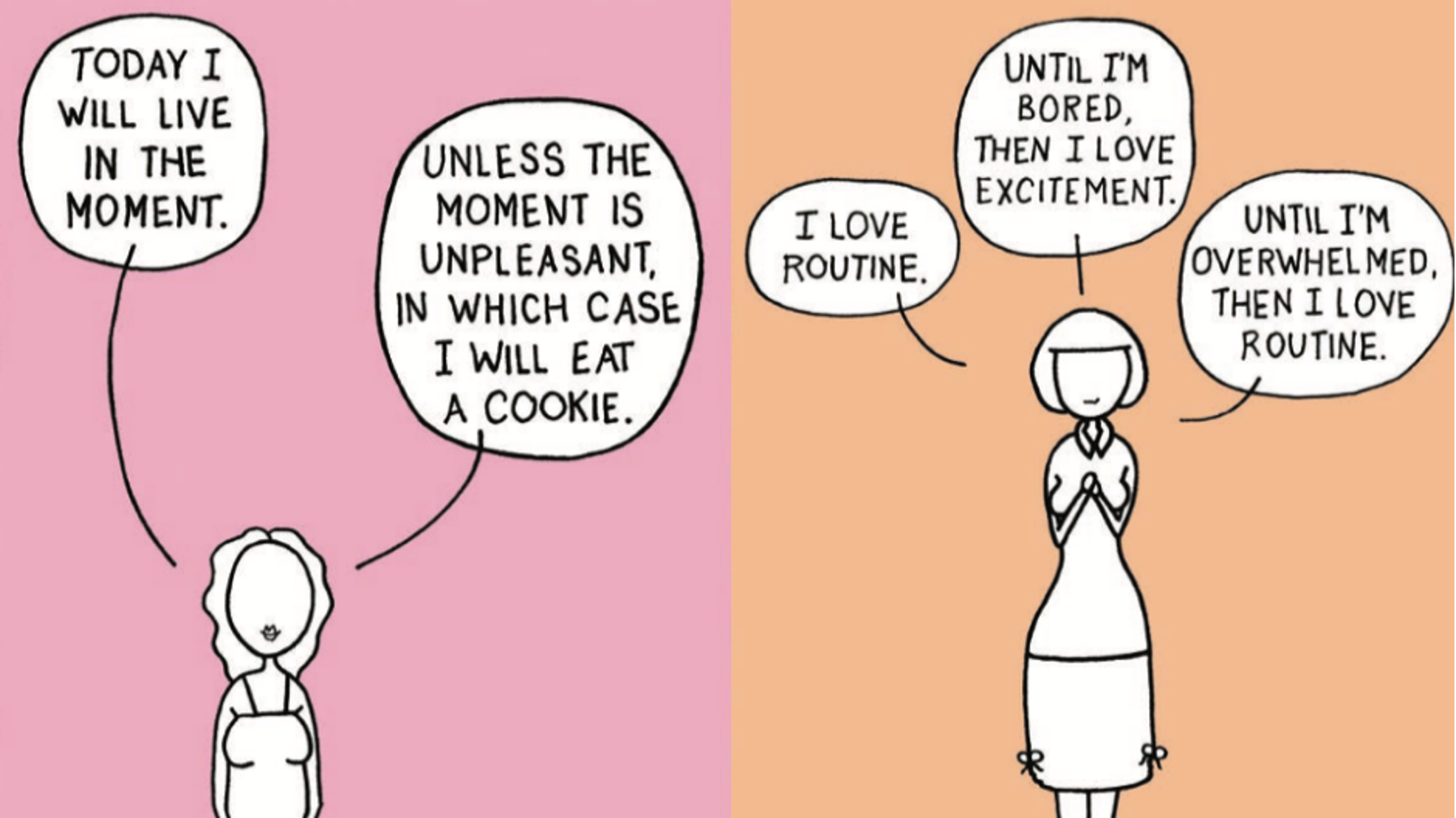 21 Too-Real Cartoons About The Struggle To Practice Mindfulness | HuffPost  Life