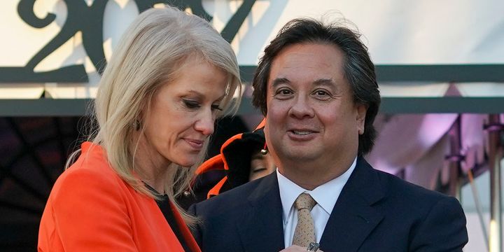 George Conway took aim at President Donald Trump over his tweet about Roger Stone.
