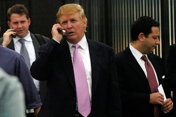 Donald Trump in Loveland, Colorado, in 2005 with then-adviser Felix Sater, right.