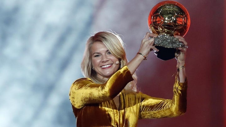 Norwegian soccer star Ada Hegerberg became the inaugural winner of the Women's Ballon d'Or on Monday.