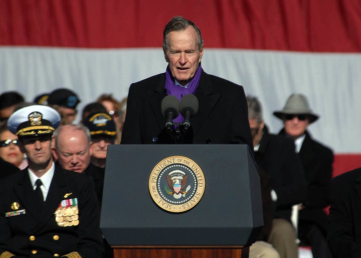 <p>Former President George H.W. Bush</p>