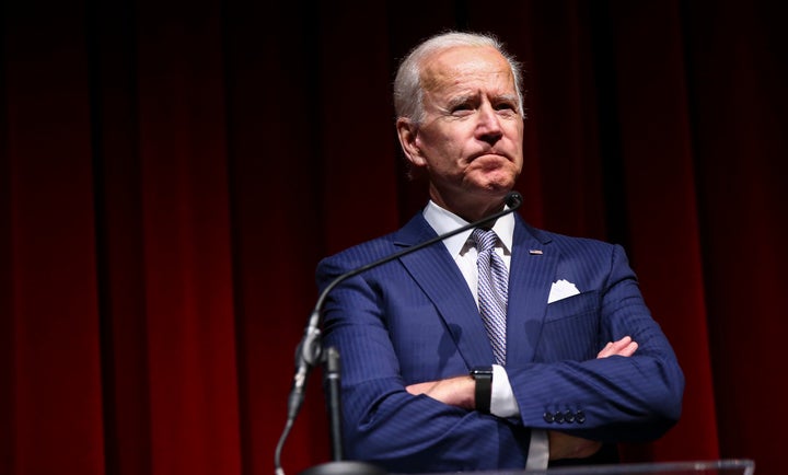 Former Vice President Joe Biden speaking during the UNLV William S. Boyd School of Law 20th Anniversary Gala in Las Vegas on Saturday.